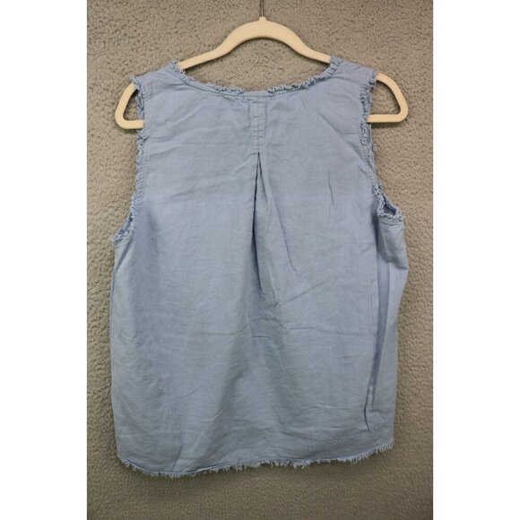 Umgee Sleeveless Fringed Top-Size Large-Boho-Minimalist-Laganlook - Picture 6 of 8